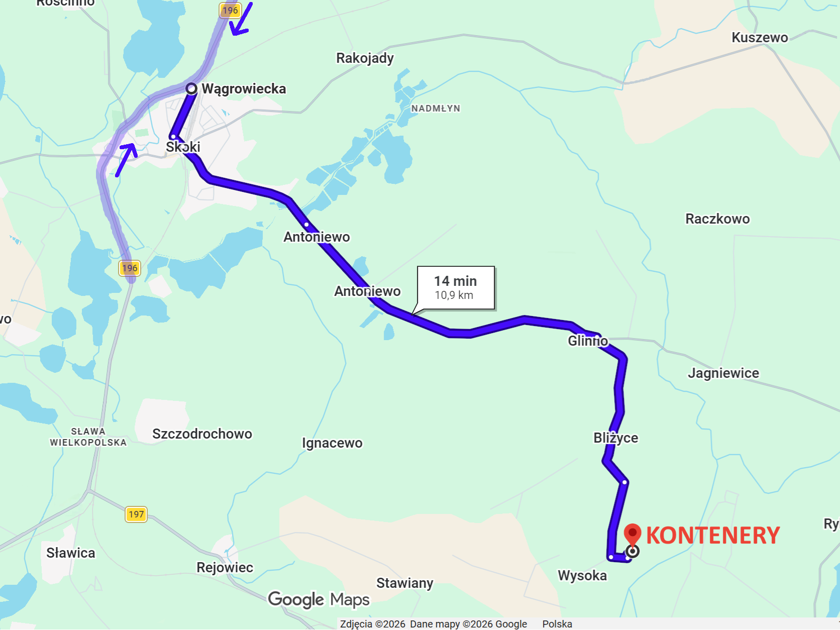 recommended truck route map